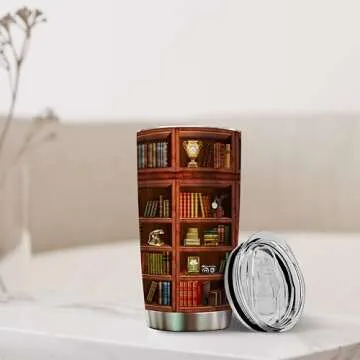 Book Tumbler Library Travel Mug For Book Lovers