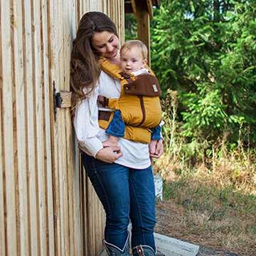 LÍLLÉbaby Serenity 6-in-1 Ergonomic Baby Carrier, Newborn to Toddler, Lumbar Support with Convertible Tote, Harvest