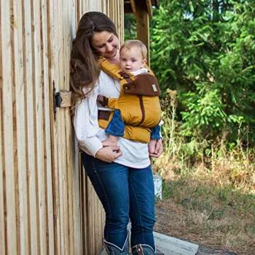 LÍLLÉbaby Serenity 6-in-1 Ergonomic Baby Carrier, Newborn to Toddler, Lumbar Support with Convertible Tote, Harvest