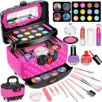 Kids Makeup Toy Kit - 41 Pcs Beauty Set for Girls