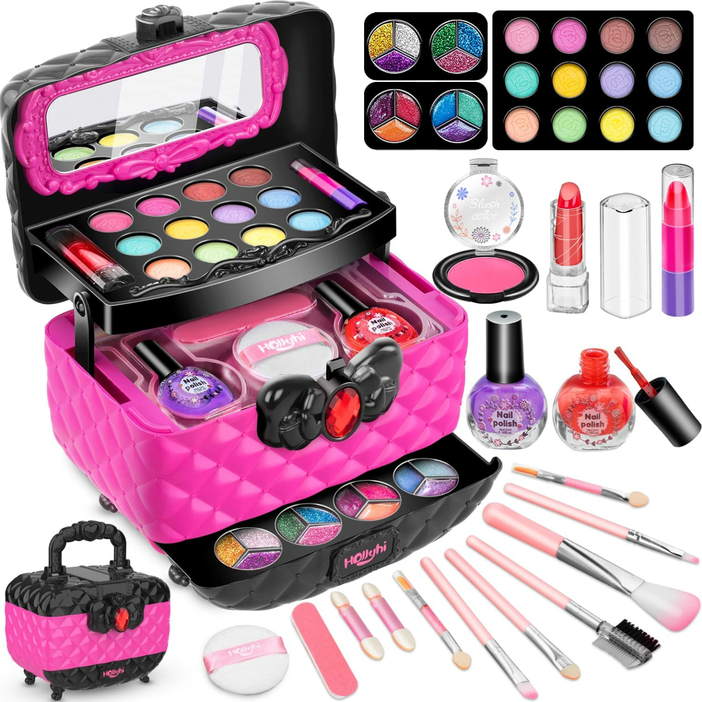 Kids Makeup Toy Kit - 41 Pcs Beauty Set for Girls