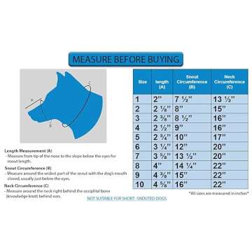 OmniPet Leather Brothers Italian Basket Dog Muzzle - Comfortable Design, Secure Fit, Size 6