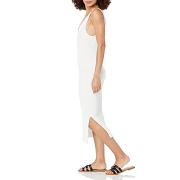 Shop The Drop Women's Yasmin Rib Midi Sweater Dress