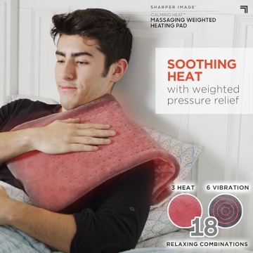 Calming Heat Weighted Heating Pad with Massaging Effects