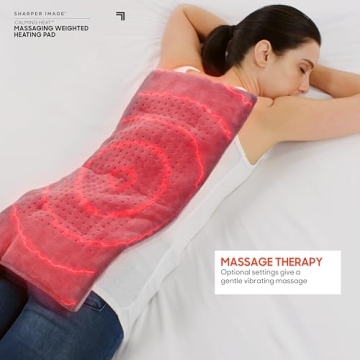 Calming Heat Weighted Heating Pad with Massaging Effects