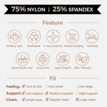 Aoxjox Women's Workout Sports Bras Fitness Backless Padded Define Sculpt Racerback Bra Yoga Crop Tank Top (Rumba Red, Medium)