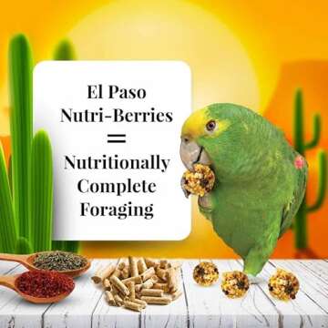 LAFEBER'S El Paso Nutri-Berries Pet Bird Food, Made with Non-GMO and Human-Grade Ingredients, for Pa...