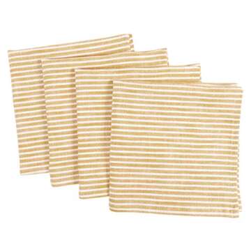 KAF Home Monaco Relaxed Casual Farmhouse Napkin | 100% Slubbed Cotton, 20x20 Inch Cloth Napkins | fo...