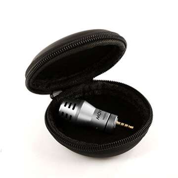 Movo MA200 Omni-Directional Calibrated TRRS Condenser Microphone for Apple iPhone, iPod Touch, iPad (Silver)