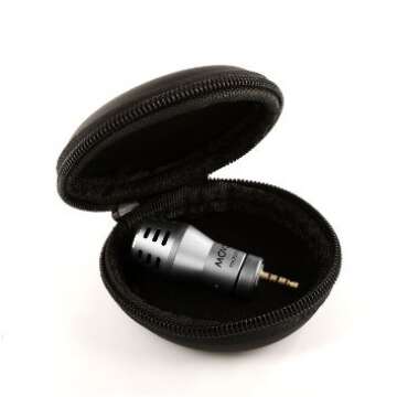 Movo MA200 Omni-Directional Calibrated TRRS Condenser Microphone for Apple iPhone, iPod Touch, iPad (Silver)