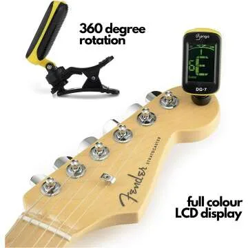 Guitar Pick Bundle with Capo, Tuner & Holder