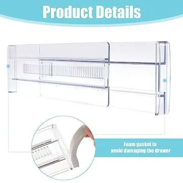 Adjustable Drawer Organizers Set for Easy Storage Solutions