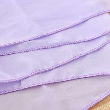 DOLOPL 2 Pack Light Purple Chiffon Table Runner 10ft Sheer Wedding Table Runner 29x120 Inches Romantic Tulle Table Runner for Wedding Decor Birthday Party Bridal Baby Shower Table Decoration