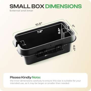 SockitBox – The Original Weatherproof Connection Box – Indoor & Outdoor Electrical Power Cord Enclosure for Timers, Extension Cables, Holiday Lights, Power Tools, Fountains & More – Size Small – Black