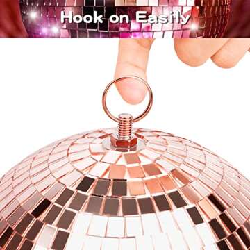 Muscab 8 Inch Disco Ball for Parties and Home Decor