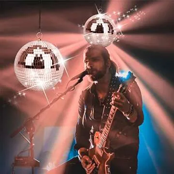 Muscab 8 Inch Disco Ball for Parties and Home Decor