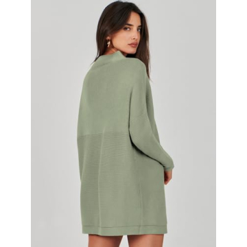 Stylish ANRABESS Oversized Turtleneck Sweater for Women