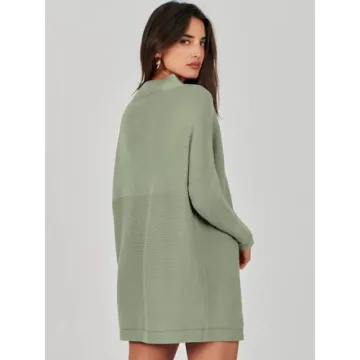 Stylish ANRABESS Oversized Turtleneck Sweater for Women