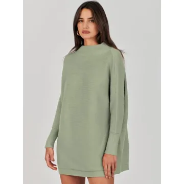 Stylish ANRABESS Oversized Turtleneck Sweater for Women