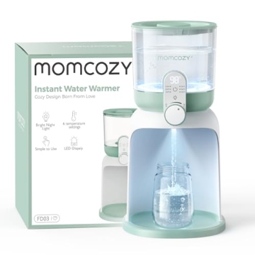 Momcozy Instant Baby Bottle Warmer, Water Warmer for Making Baby Formula, Dual Lights for Night Feed...