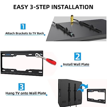 UL Listed Full Motion TV Wall Mount for 26-60 Inch TVs