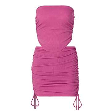 Velius Sexy Two Piece Tube Top and Mini Skirt Set