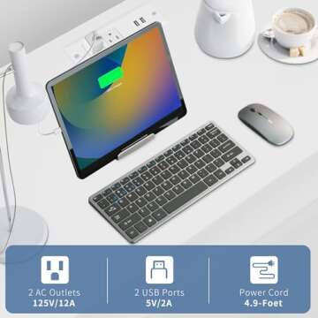 Edbuosy 3 Wooden Drawers Night Stand, 27 Inch Wide Nightstand with Charging Station and Adjustable Drawers, Bedside Table for Living Room/Bedroom/Office, White.