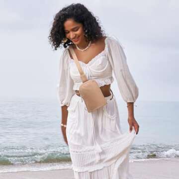 INICAT Nylon Small Crossbody Bags for Women 1L Sling Bag for Men Shoulder Bag Fanny Pack Travel Esse...