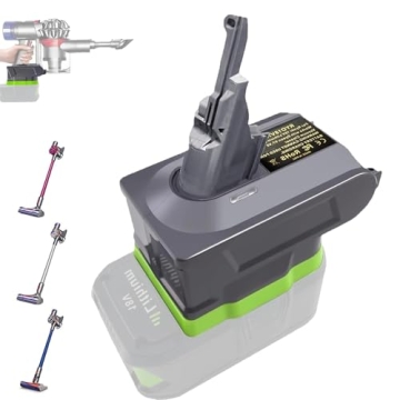 URUN 2-in-1 Adapter for Ryobi 18V Lithium Battery - Convert to Dyson V7/8 Handheld Vacuum Cleaner Ba...