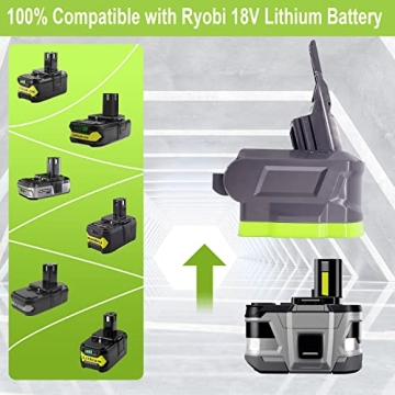 URUN Ryobi Adapter for Dyson V7/V8 Vacuum Battery
