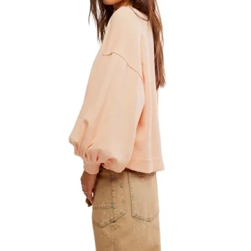 Shop Amiblvowa Star Graphic Oversized Sweatshirt