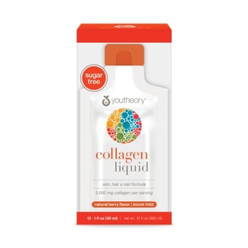 Youtheory Collagen Liquid - 5,000mg Hydrolyzed Collagen, Berry Flavor