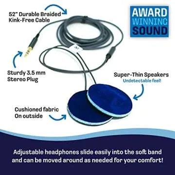 CozyPhones Over The Ear Headband Headphones - Kids Headphones Volume Limited with Thin Speakers & Super Soft Fleece Headband - Purple Frog