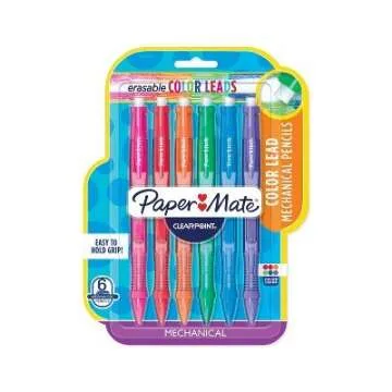 Paper Mate 6ct Clearpoint Color Mechanical #2 Pencils Multi-Colored
