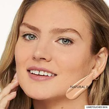 bareMinerals Barepro Performance Wear Liquid Foundation SPF 20, Breathable Makeup for Face, Full Coverage, 24HR Wear, Natural Matte Finish, Vegan (Natural 11)