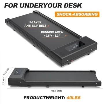 TOGOGYM Walking Pad Treadmill 330 lb Capacity Portable Under Desk