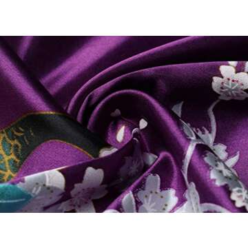 Luxurious BABEYOND Women's Long Kimono Robe with Pockets