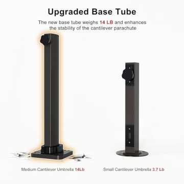 Purple Leaf Large Cantilever Umbrella for Outdoor Spaces