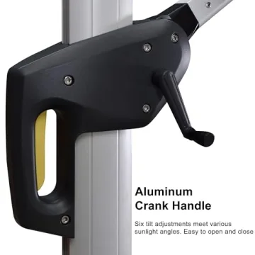 Purple Leaf Large Cantilever Umbrella for Outdoor Spaces