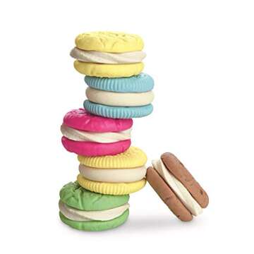 Play-Doh Kitchen Creations Milk and Cookies Set with 6 Non-Toxic Colors Including Play-Doh Confetti