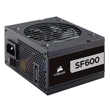 Corsair SF Series, SF600, 600 Watt, SFX, 80+ Platinum Certified, Fully Modular Power Supply (CP-9020...