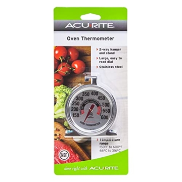 AcuRite 00620A2 Oven Thermometer - Stainless Steel
