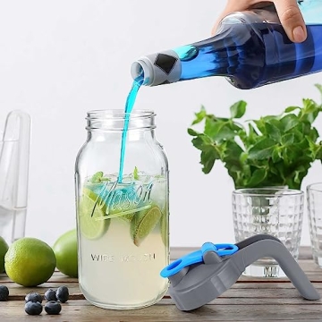 Versatile 64oz Mason Jar Pitcher for All Beverages