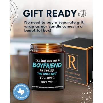 Girlfriend Candle, Funny Gift for Girlfriend from Boyfriend, Best Gifts for Girlfriend Birthday Gifts, Anniversary & Birthday Gifts for Girlfriend Gift Ideas, Best Birthday Gift for Girlfriend Gifts