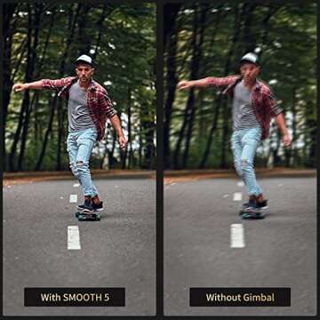 ZHIYUN Smooth 5 Combo Gimbal Stabilizer for Smartphone,3-Axis Phone Video Stabilizer for iPhone 13 Pro Max Mini 12 11 XS X XR 8 7 Plus and Android Cell Phone