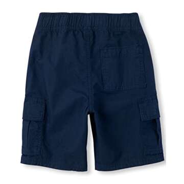The Children's Place Boys Pull on Cargo Shorts with Adjustable Waist, Tidal Single | Sizes 4-10