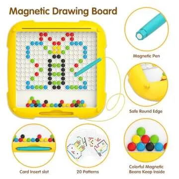 KWYZ 2 in 1 Magnetic Color & Number Maze for Toddlers
