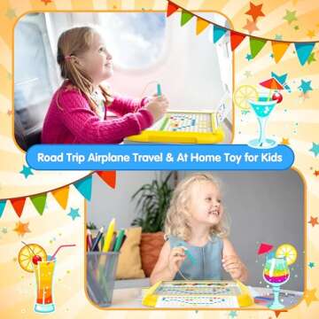 KWYZ 2 in 1 Magnetic Color & Number Maze for Toddlers