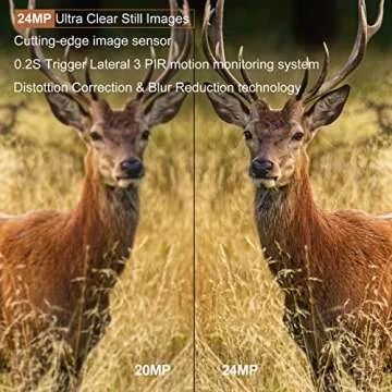 VISMIX WiFi Trail Camera, 24MP 1520P Game Camera Sends Picture to Cell Phone,Hunting Camera with120°Wide-Angle Motion Latest 3 PIR Sensor View 0.2s Trigger Time Trail,75ft Night Vision IP65 Waterproof