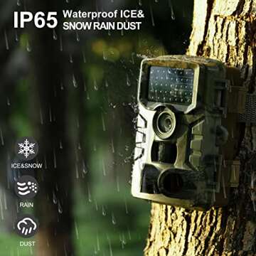 VISMIX WiFi Trail Camera, 24MP 1520P Game Camera Sends Picture to Cell Phone,Hunting Camera with120°Wide-Angle Motion Latest 3 PIR Sensor View 0.2s Trigger Time Trail,75ft Night Vision IP65 Waterproof